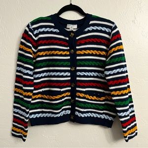 La Ligne x Target - Multicolor Textured Knit Cardigan Sweater - Size Medium